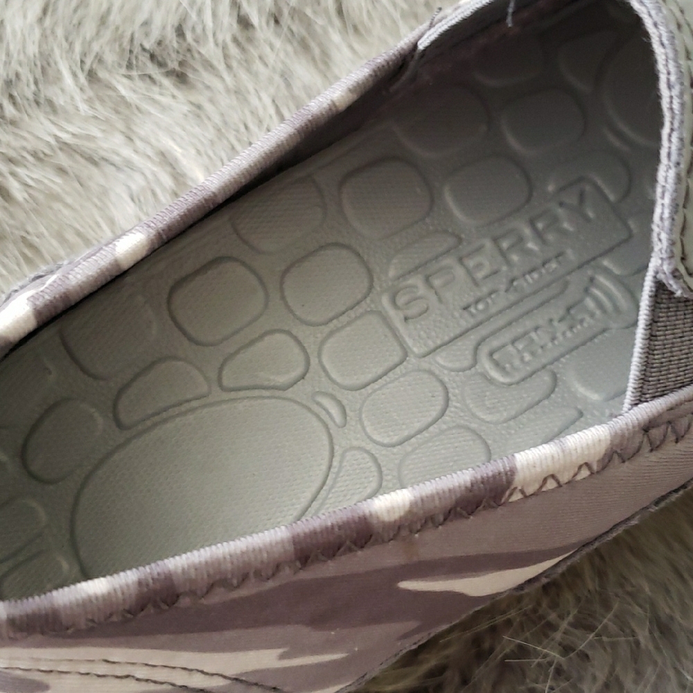 Sperry Gray Women's Maritime Mesh Slip-On Sneakers NEW - Picture 3 of 6